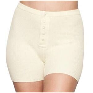 Skims Women's Waffle Shorts | Cream NWT Size XS